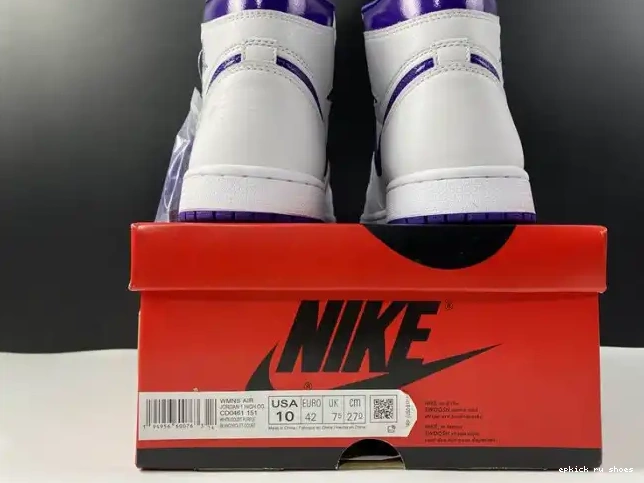Rep RETRO HIGH AIR CD0461-151 COURT JORDAN 1 PURPLE 0507